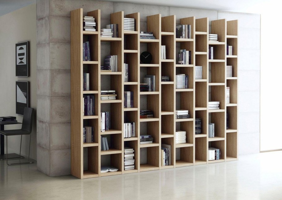 Выдвижные книжные стеллажи