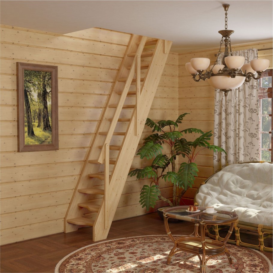 Лестница гусиный шаг к-007м