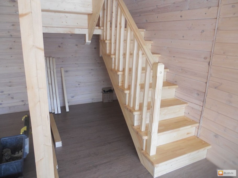Деревянная лестница своими руками