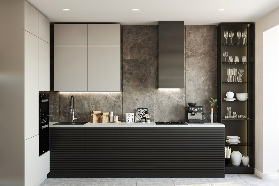 Матовая поверхность кухни в тренде