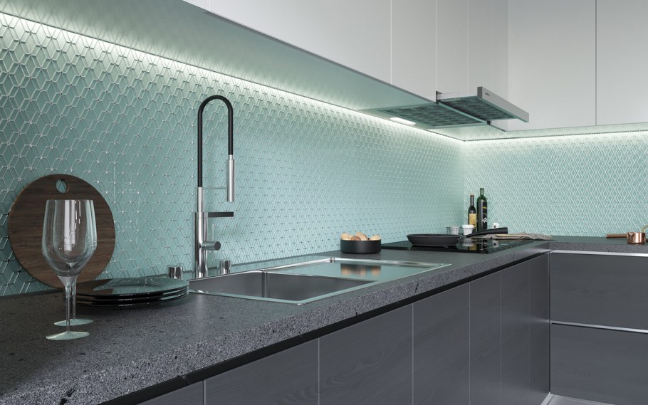 Параллельная кухня в современном стиле