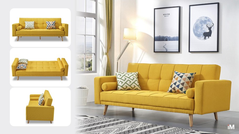 Диван Сканди желтый