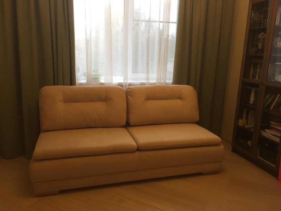 Диван кушетка Кинг НПБ Runa Latte сиренево-серый СП.М 2,04х0,7 1470х890х750