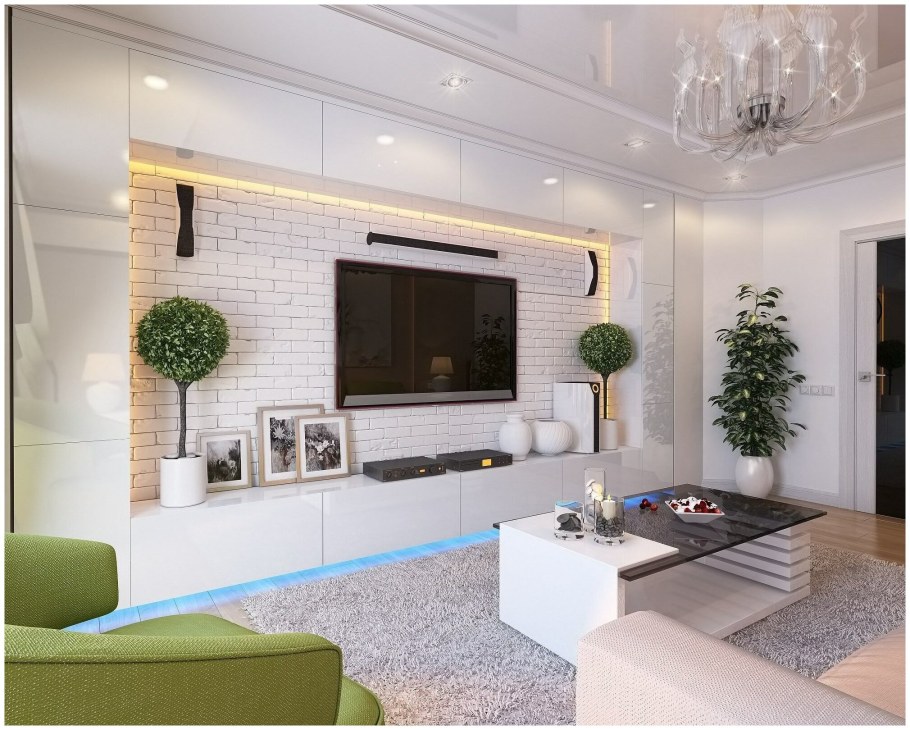 Телевизор на стене