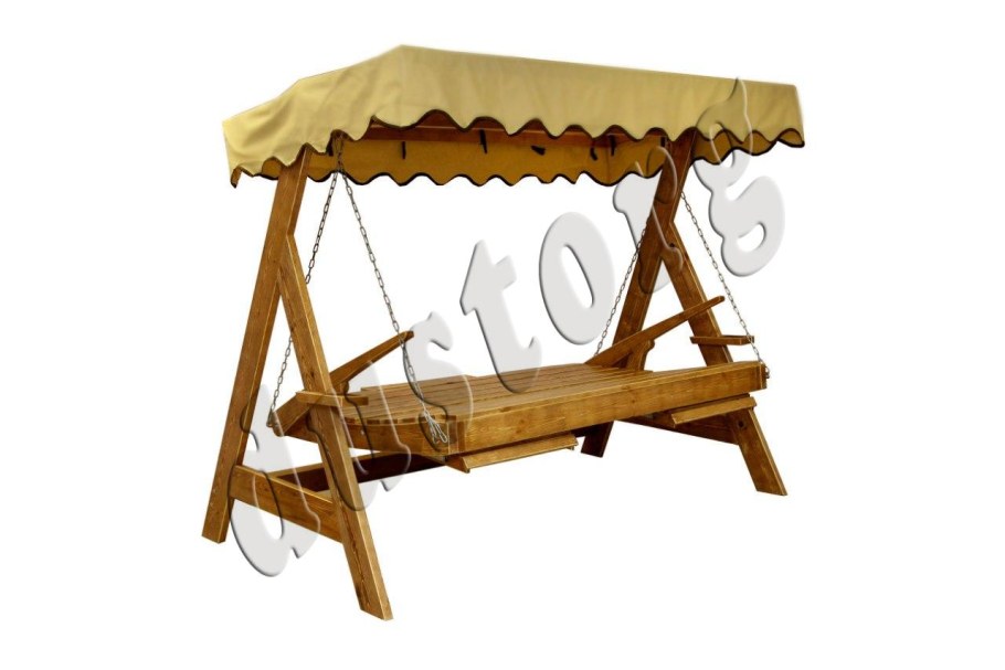 Чертежи садовых качель из бруса