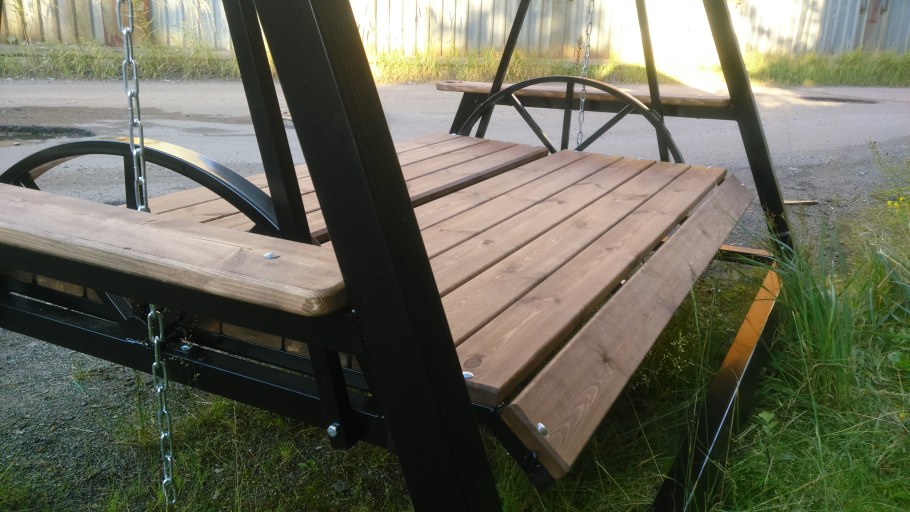 Качели садовые из профиля Размеры