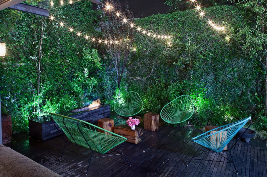 Освещение дорожек в саду