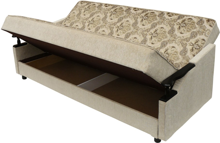 Диван с ящиком для белья в подлокотнике