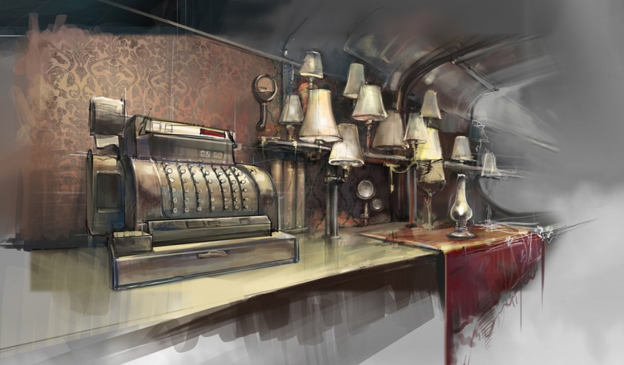 Стимпанк интерьер арт