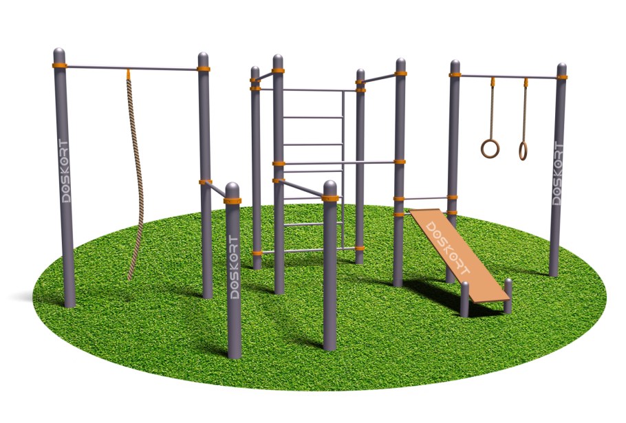 Воркаут-комплекс с брусьями ва088 для спортивных площадок