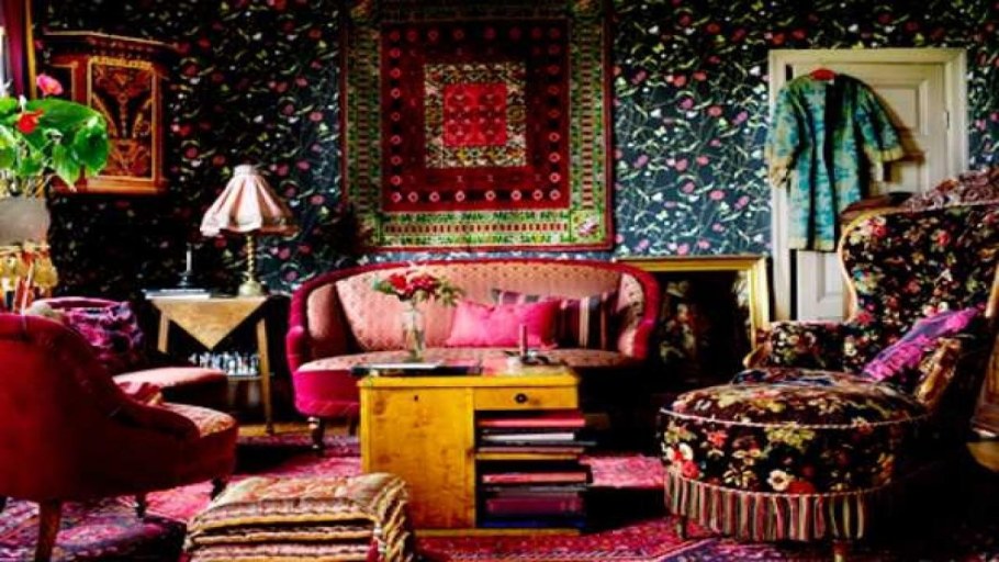 Гламурный бохо в интерьере