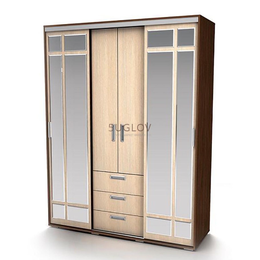 Встроенный угловой шкаф купе