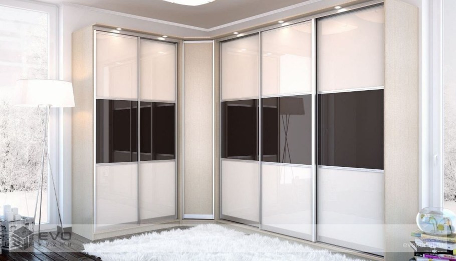 Угловой радиусный шкаф 900x900