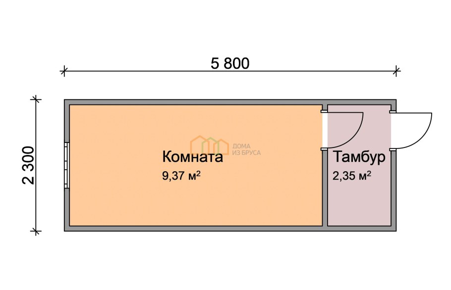 Чертежи каркасной бытовки 6х3