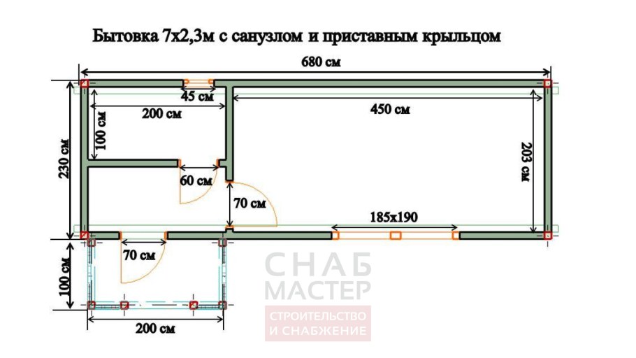 Садовый домик ходовые Размеры
