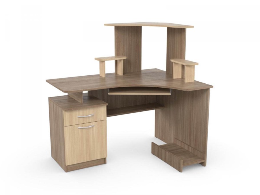 Компьютерный стол Ирбис дуб Млечный