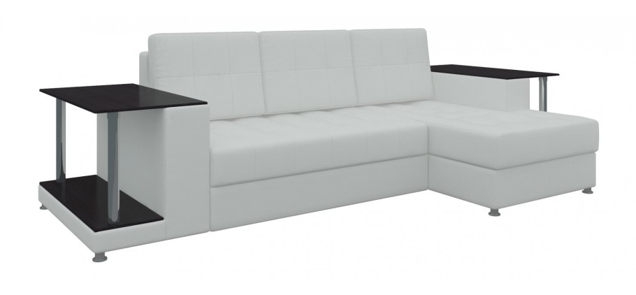 Угловой диван Атланта экокожа белый