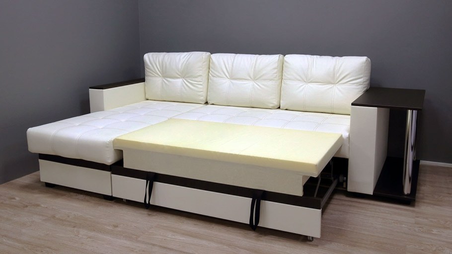 Диван Милан белый экокожа