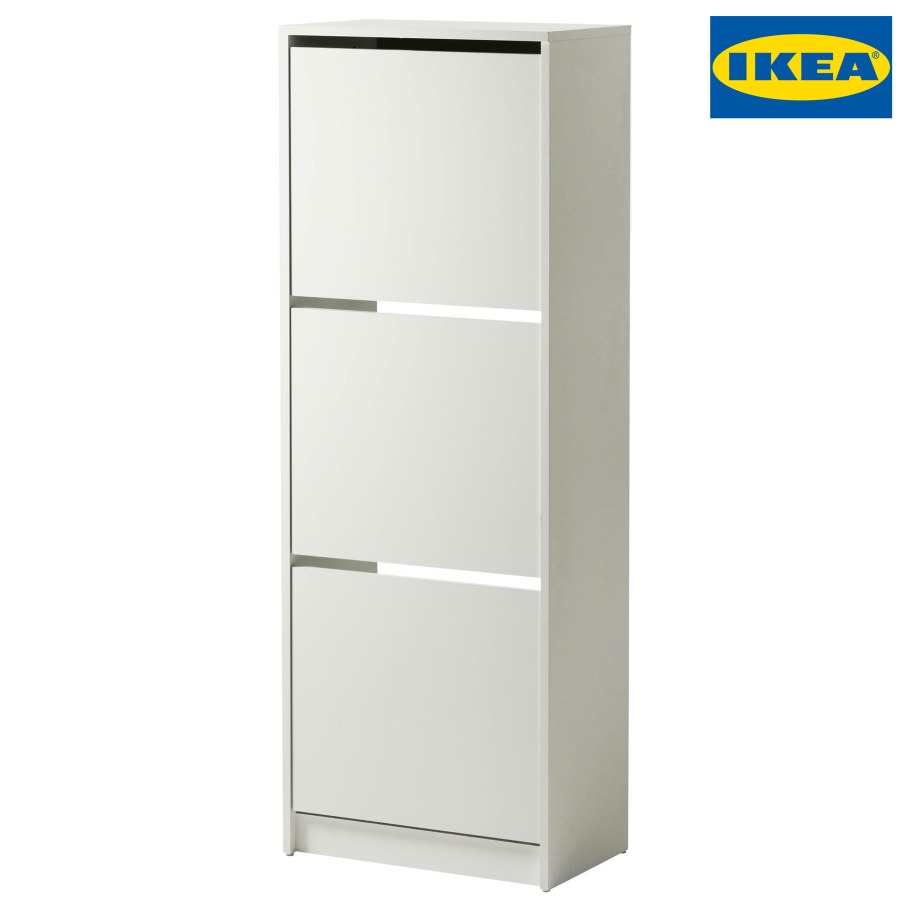 ХЕМНЭС галошница с 2 отделениями, белый, 89x127 см