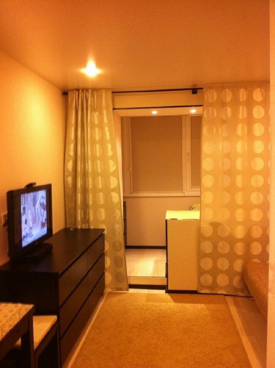 Планировка комнаты студии 18 кв.м