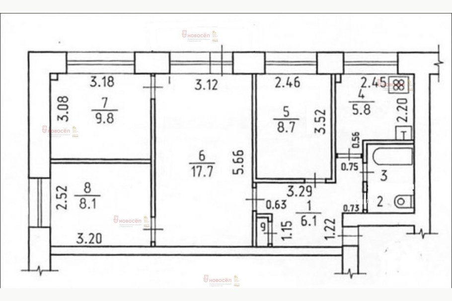 Планировка хрущевки 4 комнаты