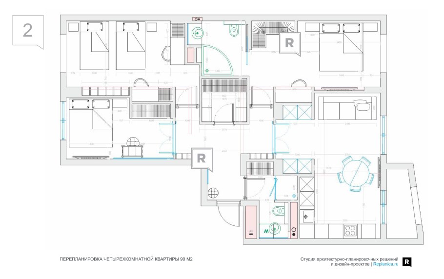 Брежневка 3-х комнатная планировка