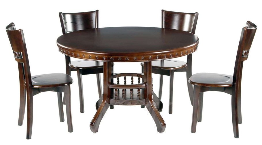 Стол 318 размер: 120х120х75 см, цвет: Chocolate, столешница - МДФ+шпон