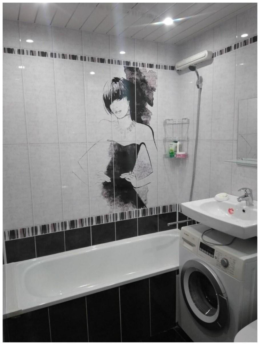 Отделка ванной комнаты пластиком