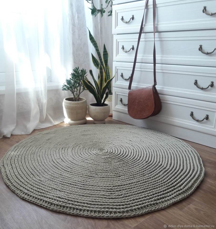 Ковер современный зеленый