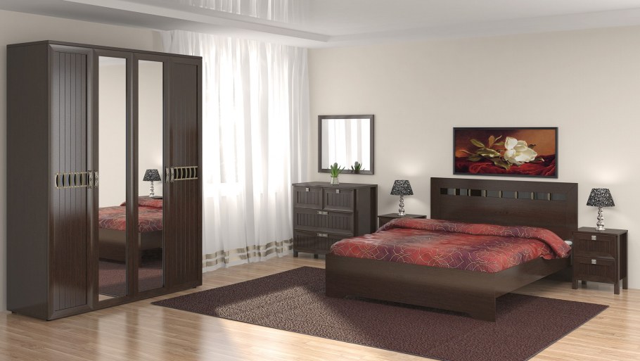 Мебель Соната венге спальня