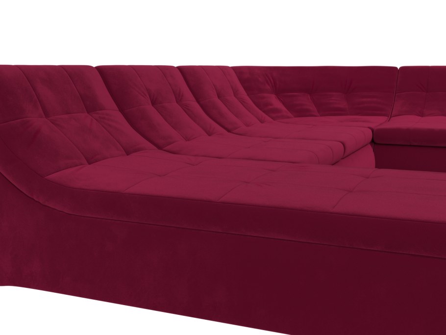 П- образный модульный диван Холидей Люкс сиреневый