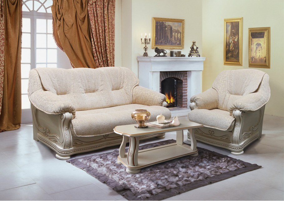 Кожаный диван Молодечномебель Милан