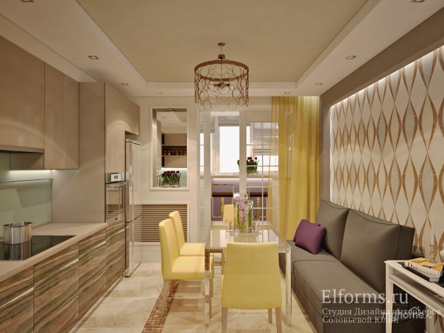 Интерьер двузкомнатнвй квартир