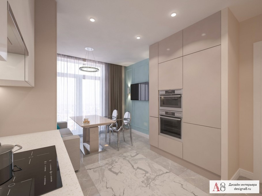 Дизайнерский интерьер двухкомнатной квартиры