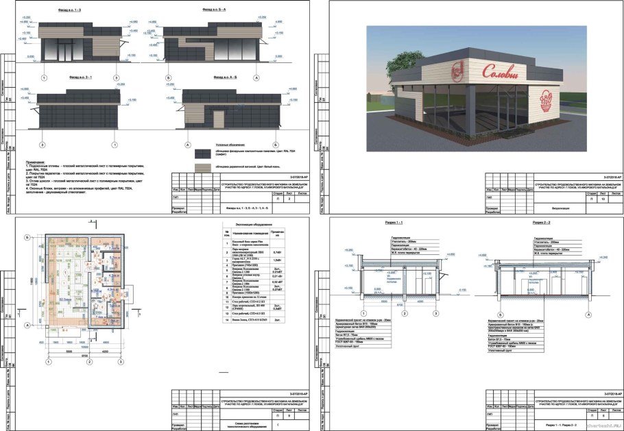 Обмерный план торгового помещения