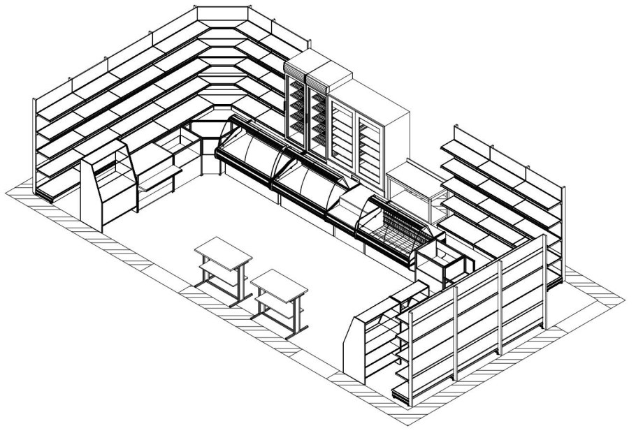План супермаркета