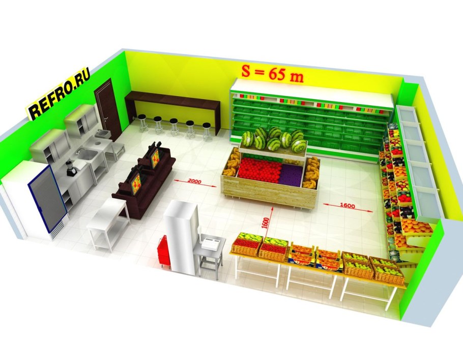 План торговгопомещения