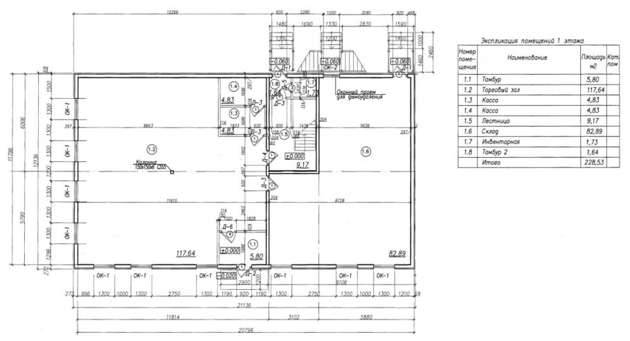Технологический план магазина