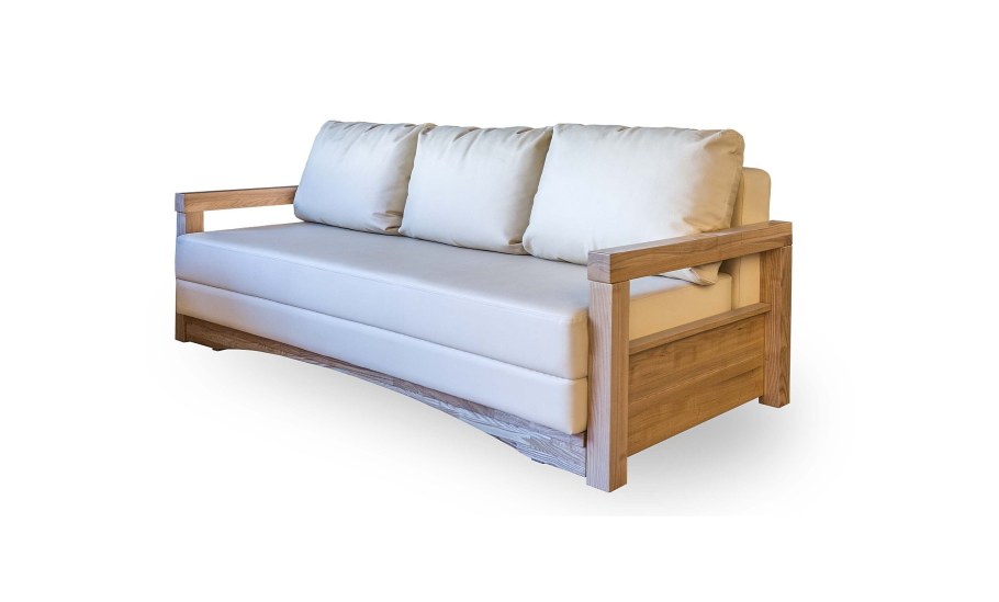 Диван трехместный раскладной современный