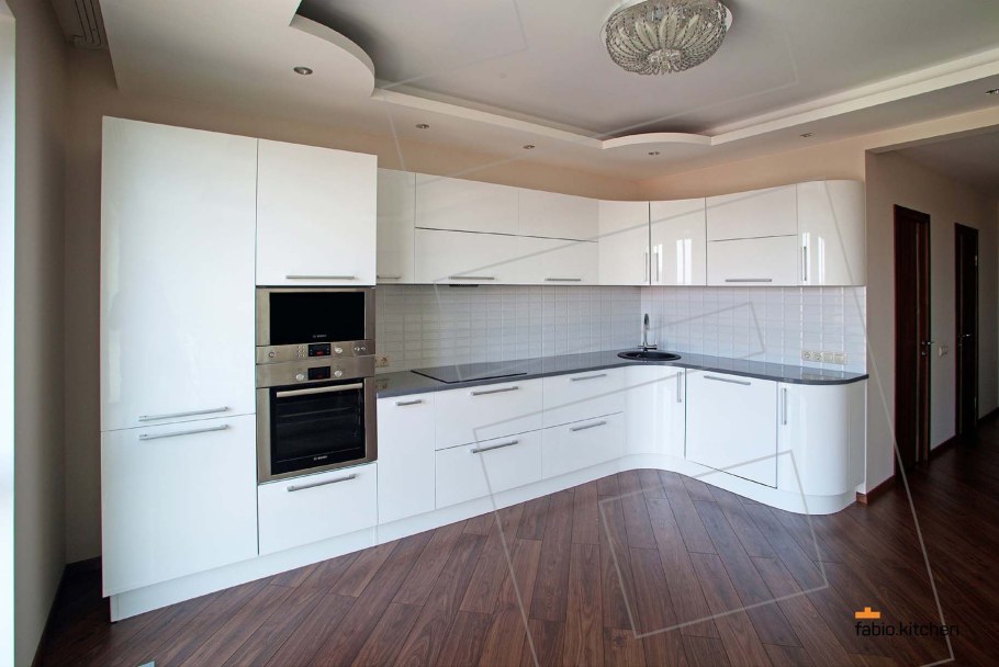 Фабио кашемир серый стильные кухни фасады