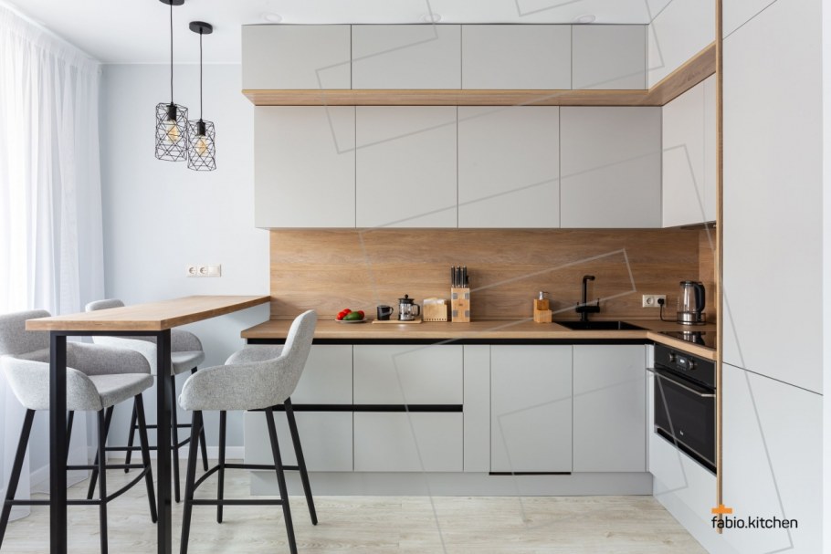 Кухня Фабио серый кашемир