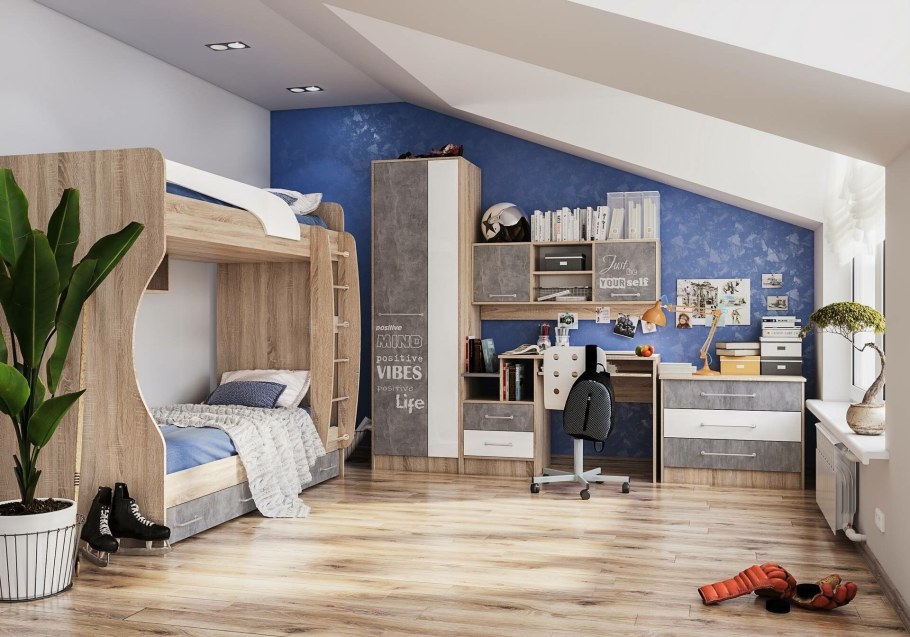 Двухъярусная кровать Мезонин