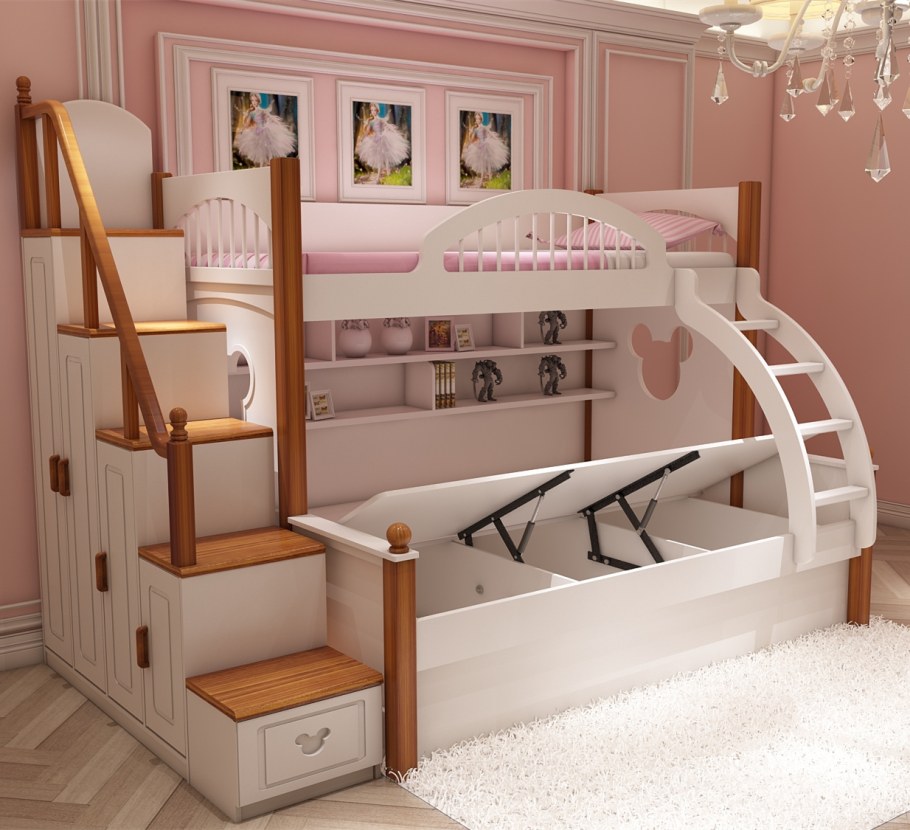 Кровать 2х ярусная город св мебель