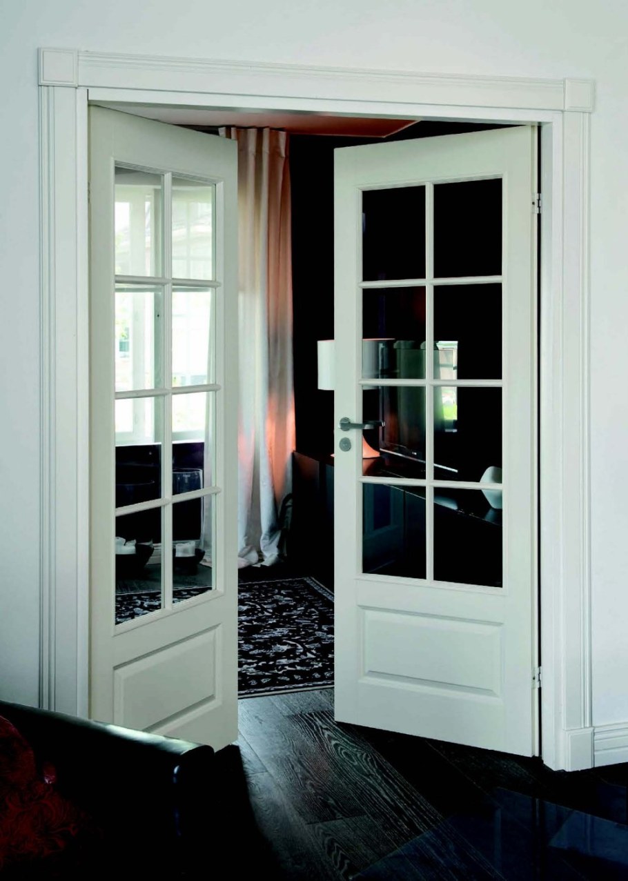 Распашные двери межкомнатные двустворчатые Волховец