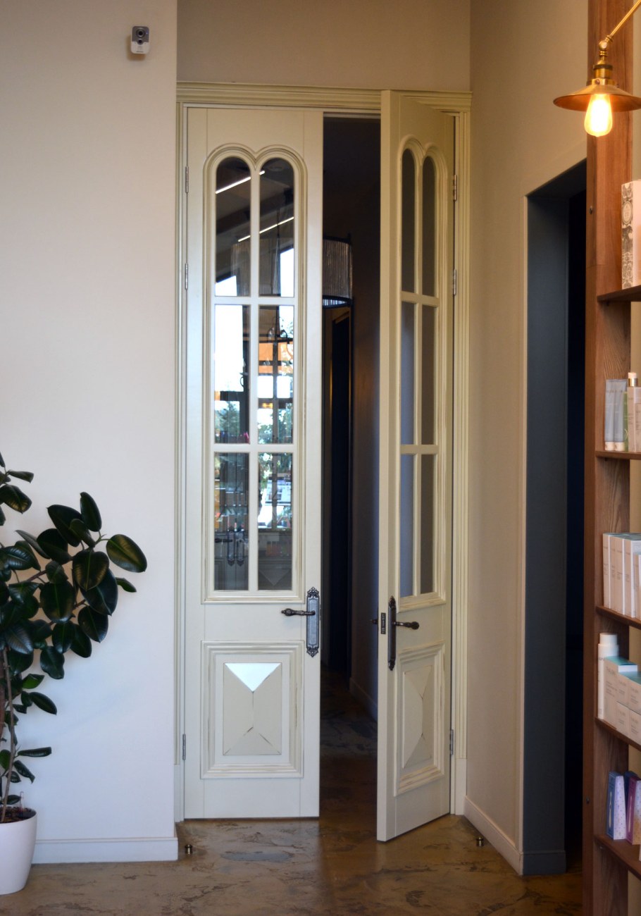 Узкие двустворчатые межкомнатные двери