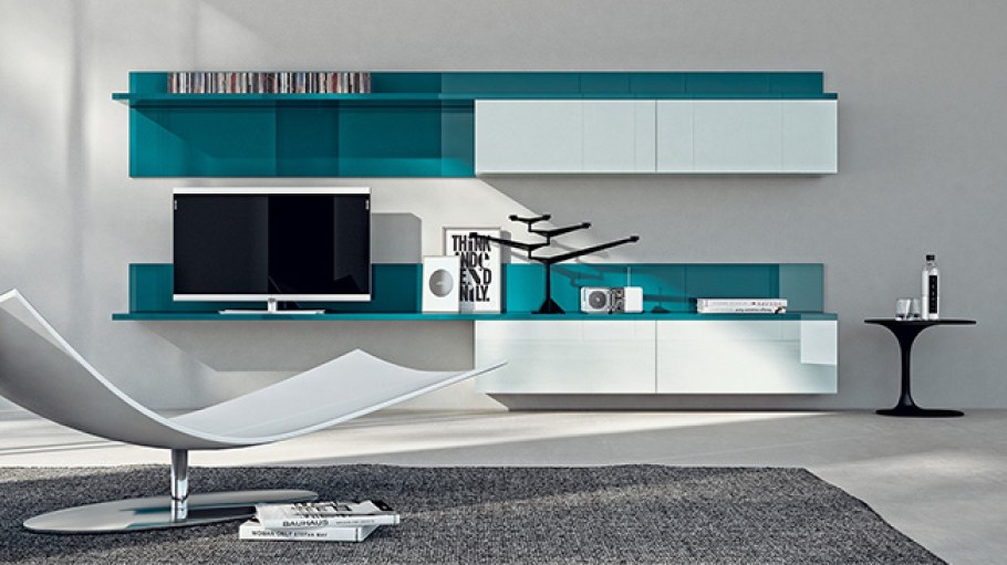 Стенка для телевизора в гостиную Минимализм