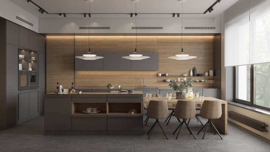 Современный интерьер кухни