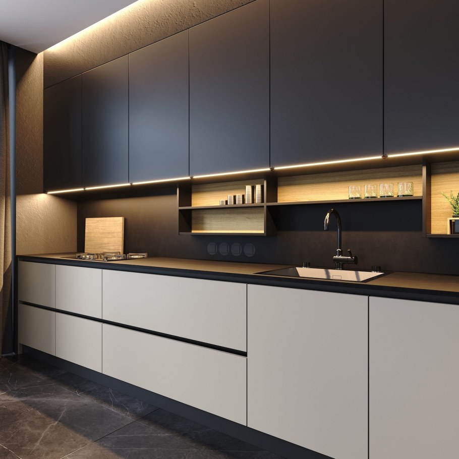 Gola профиль для фасадов кухни