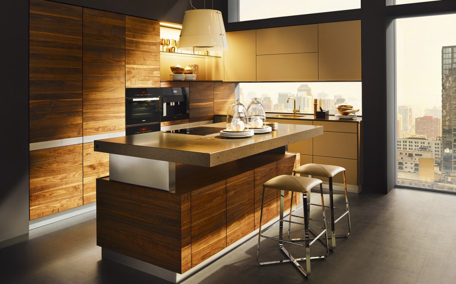 Кухни дерево Нобилия островные