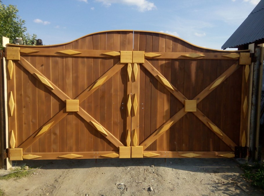 Каркас деревянных ворот